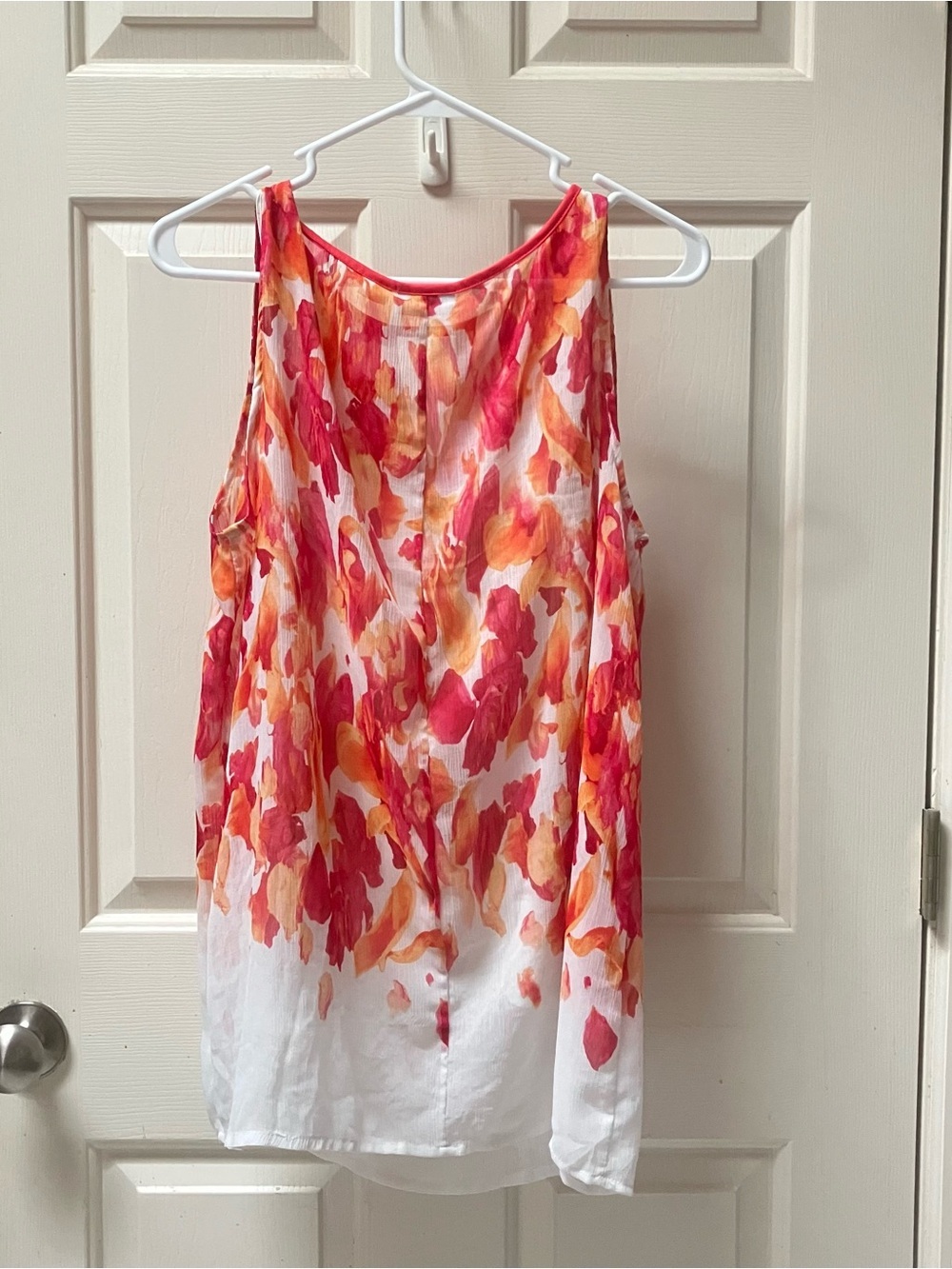 Liz Claiborne Pink and Orange Floral Camisole Tank